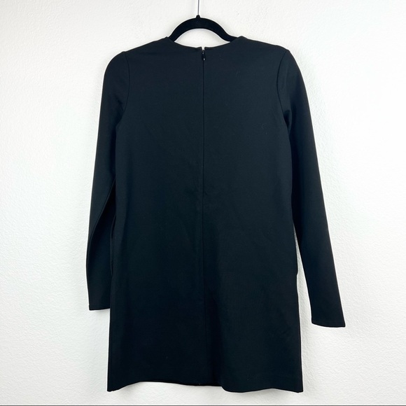 ARITZIA Sunday Best Eliza Long Sleeve Ponte Dress with Ruffles, Black, Size XS - Picture 5 of 10